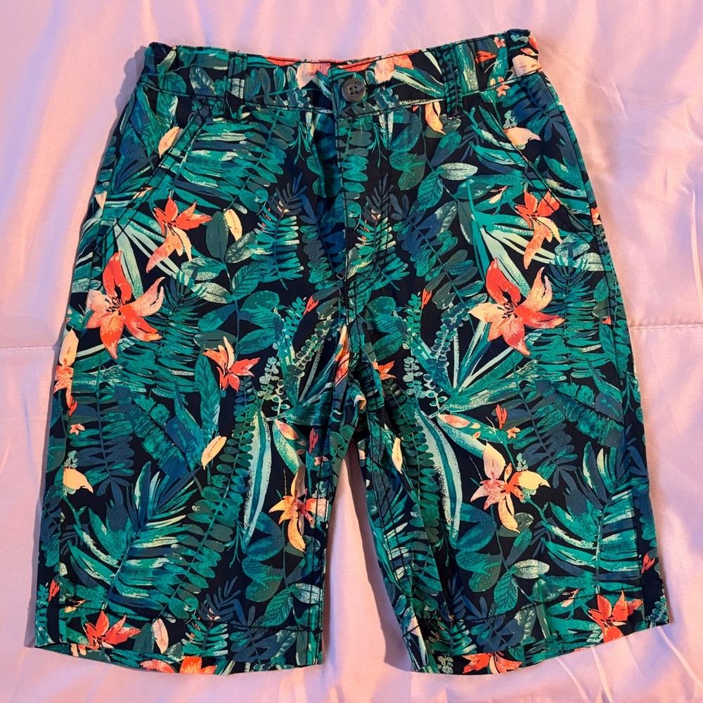 OLD NAVY Tropical Floral Print Shorts. Boys (8) REG